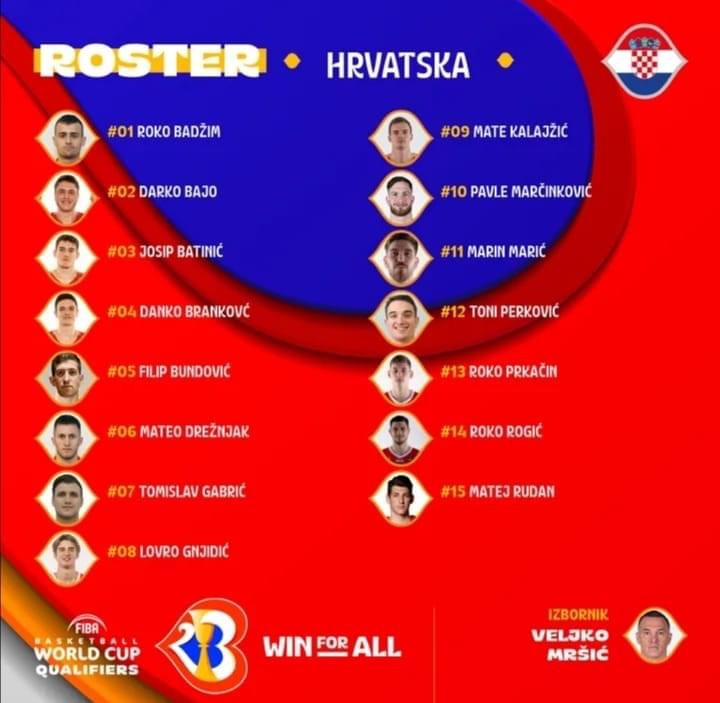 Kuprešak Josip Batinić pozvan u Hrvatsku košarkašku reprezentaciju